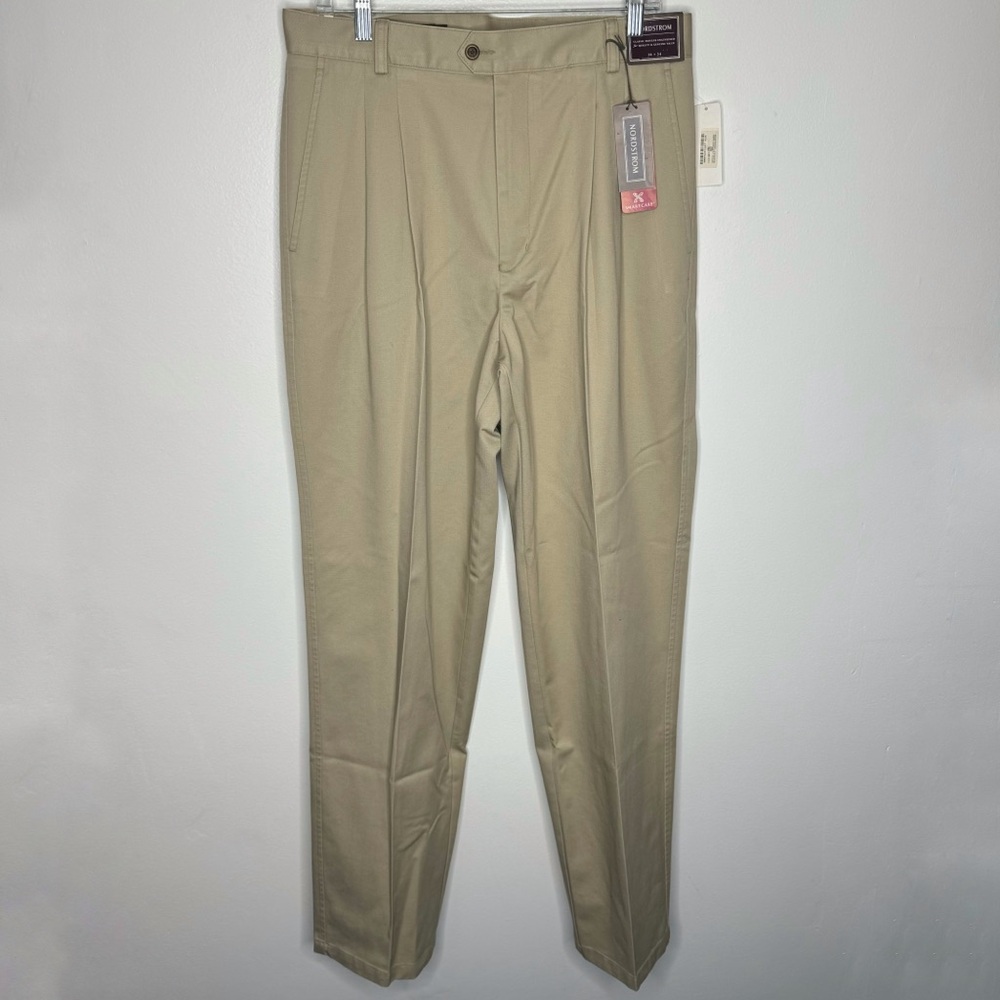 NWT Nordstrom 100% Cotton Khaki Pants Size 34‎